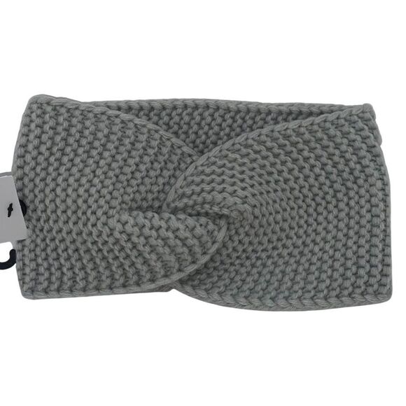 West Loop Women’s Gray Knit Criss Cross Front Solid Acrylic Headband OSFM NWT - Picture 2 of 5